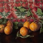 Seven Mandarins with Silk Shawl