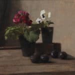 KLEIN, Michael – Plums with Garden Flowers
