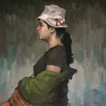 Ecuatoriana, 2018, 30 x 30 in, oil on linen 2