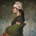 Ecuatoriana, 2018, 30 x 30 in, oil on linen 3