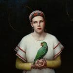 Girl and Her Parrot No. 2