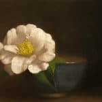 Camellia with Blue Bowl