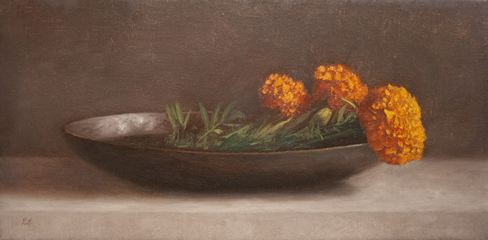 Marigolds with Bowl